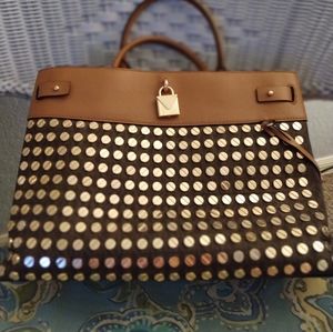 Michael Kors medium handbag with gold grommets